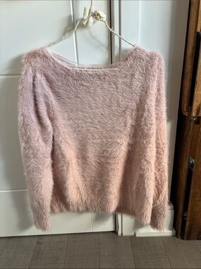 ❤️🔥5/$25❤️🔥Y2K Chunky Pink Fuzzy Sweater-Joe Fresh x Jillian Harris